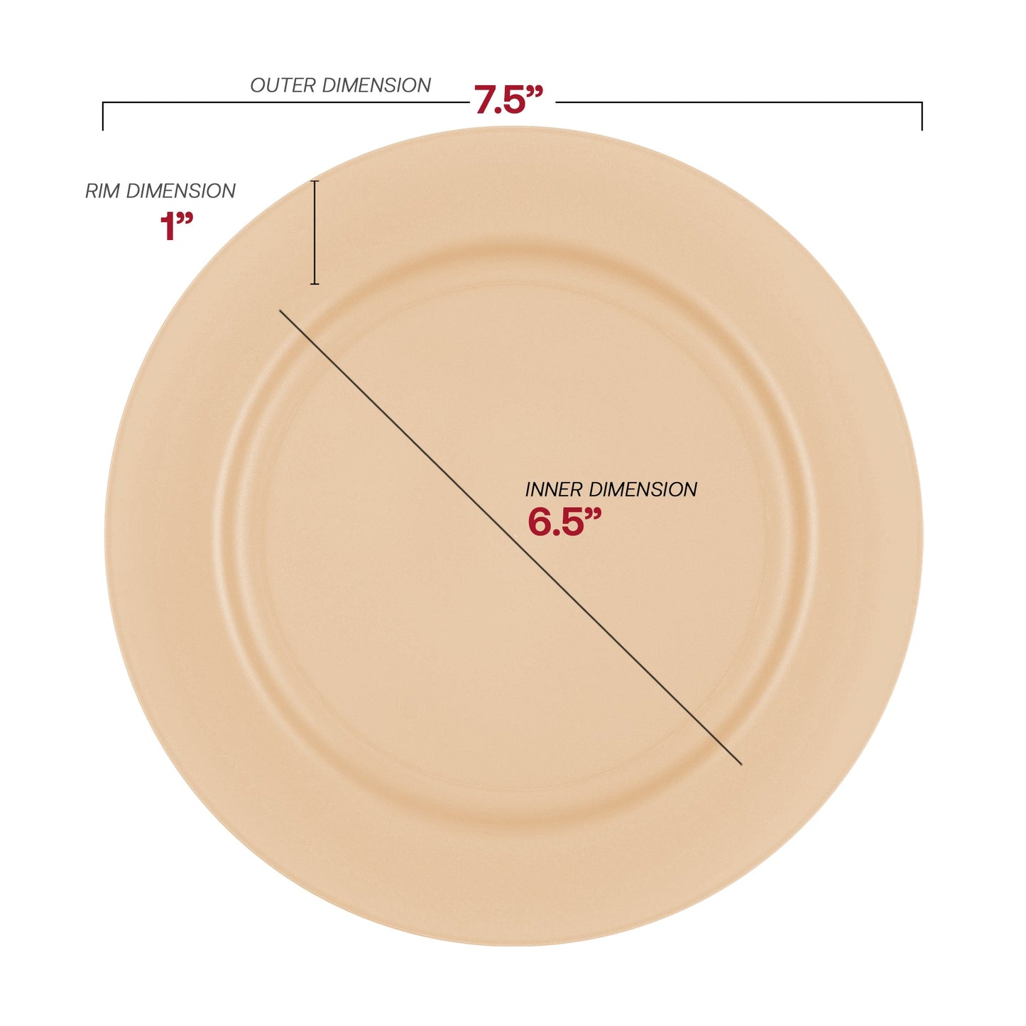 7.5-inch matte yellow salad or appetizer plate, ideal for serving desserts, snacks, or light starters