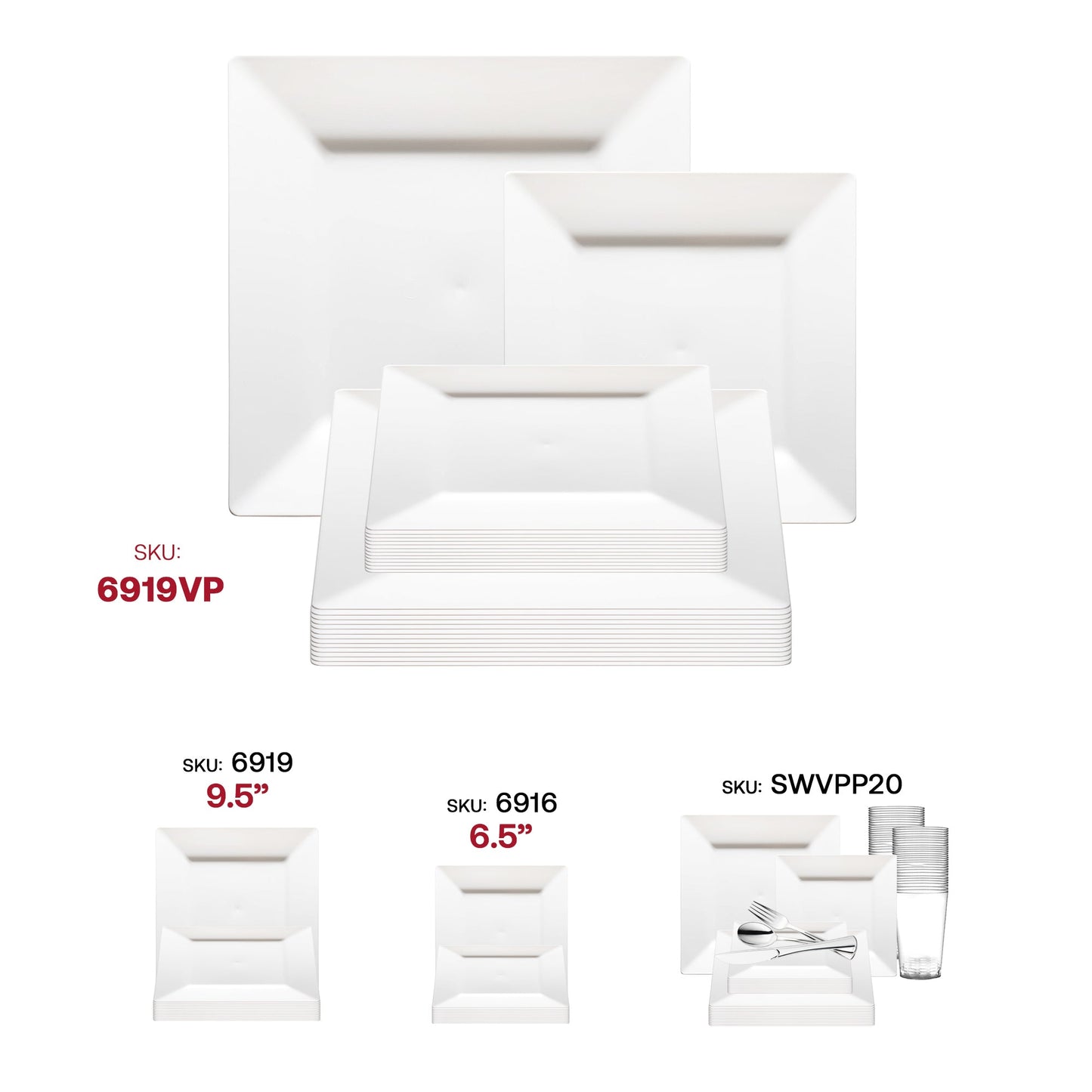 An excellent choice for weddings, upscale dinners, and milestone celebrations, this dinnerware set adds refined style to any meal