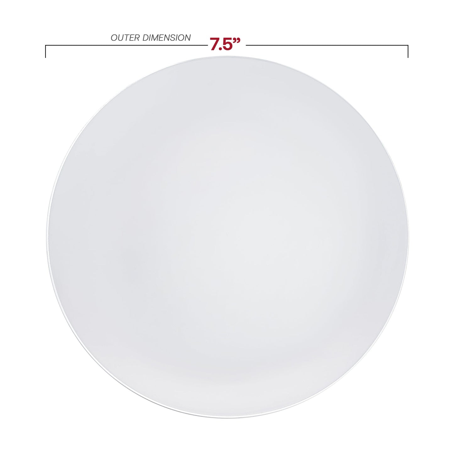 Appetizer Plate Size: 7.5" Ideal for Serving Small Portions and Starters