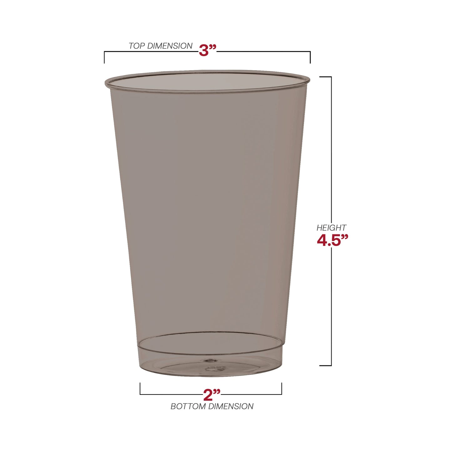 BPA-free and stylish, these black 12 oz. cups keep beverages safe and service smooth