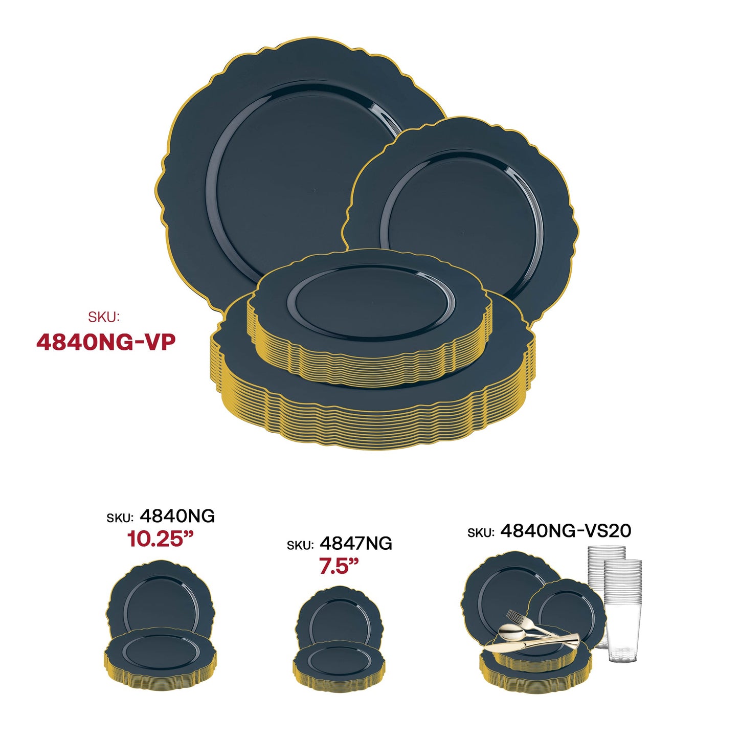 Blossom-edged dinnerware set used at a milestone birthday celebration, blending sophistication with convenience