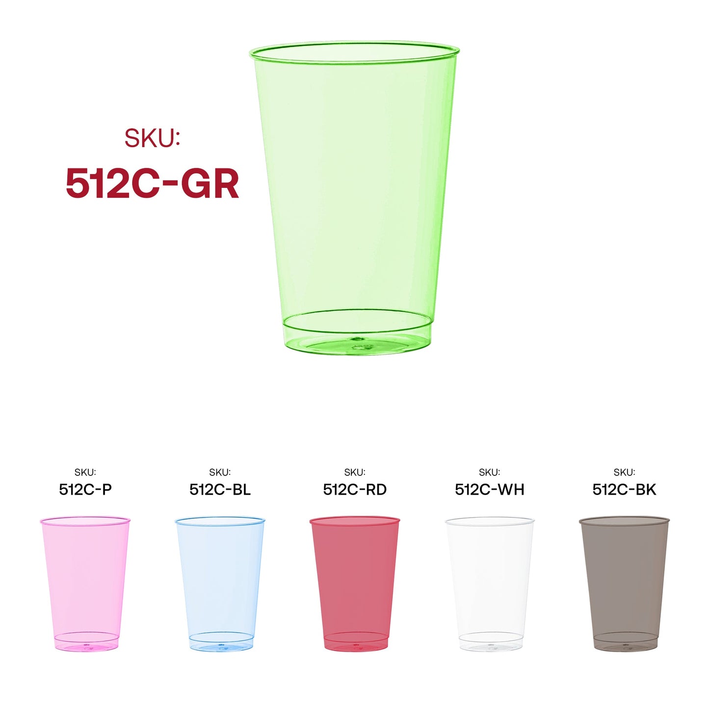 Clear Green Disposable Plastic Party Cups made to simplify serving drinks with a cheerful twist