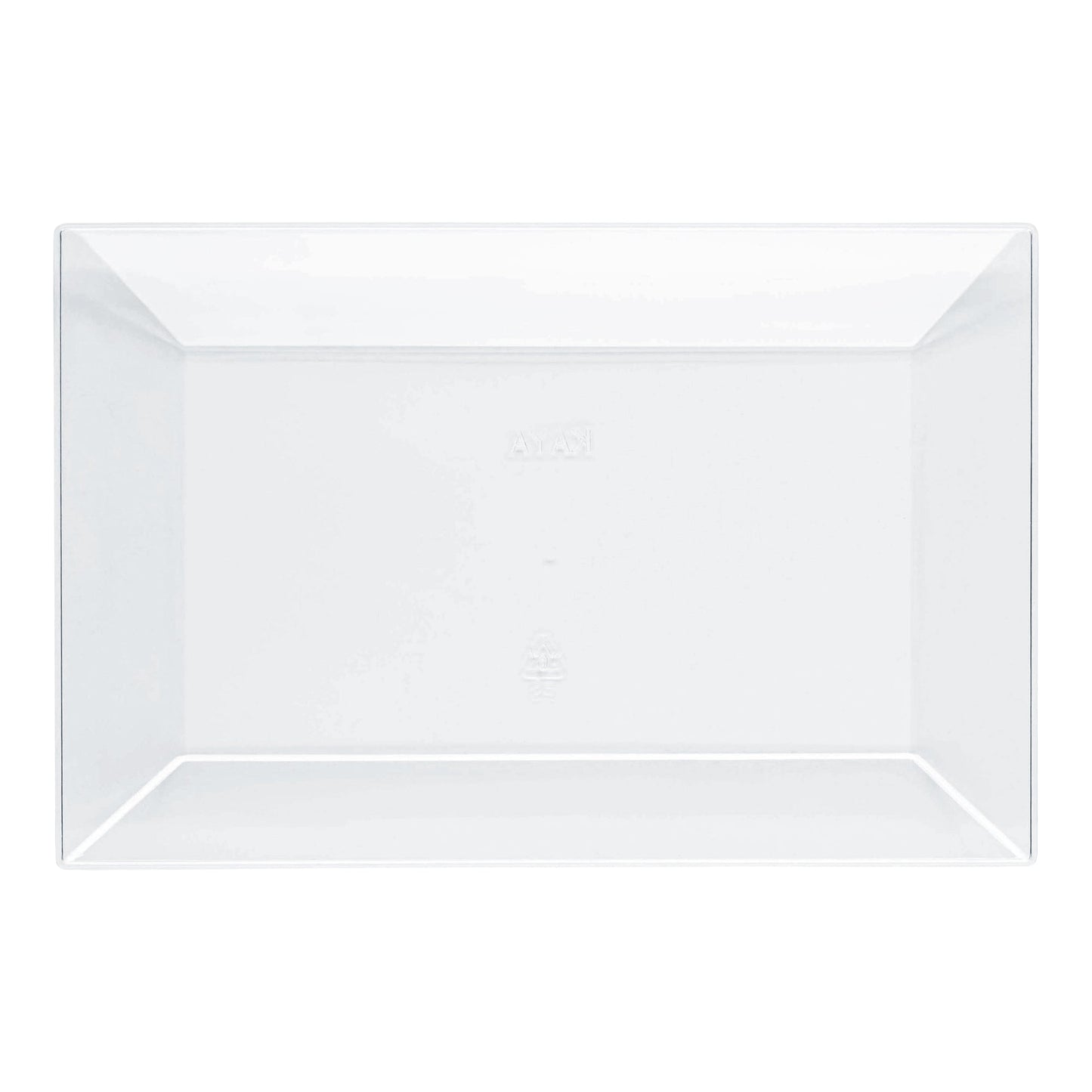 Clear Rectangular Plastic Dessert Plates
