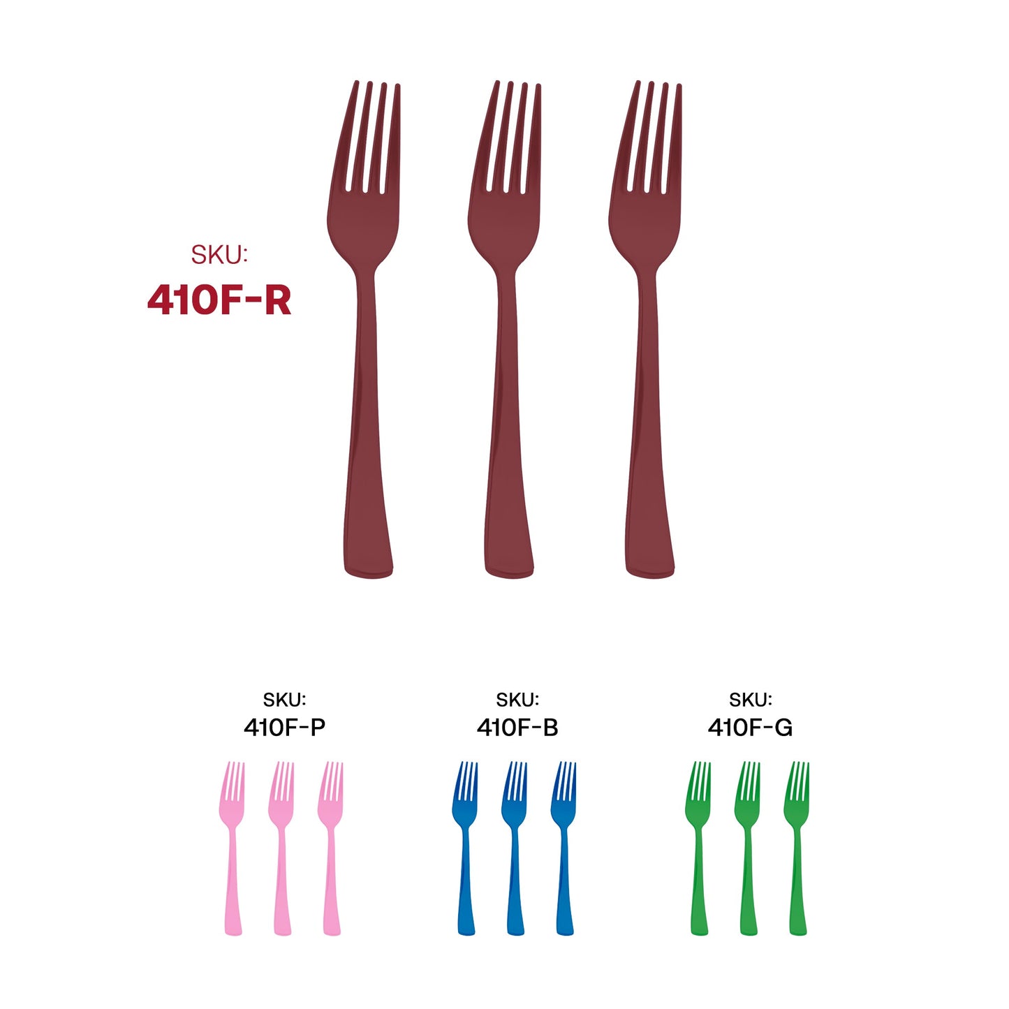 Designed for easy use and fast cleanup, these forks are party-friendly