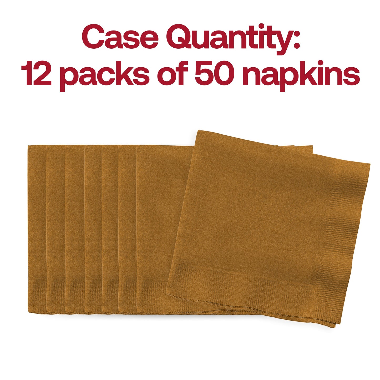 Disposable 2: Pack of 600 disposable glittering gold paper beverage napkins, 10" x 10", perfect for parties, receptions, and catering events.