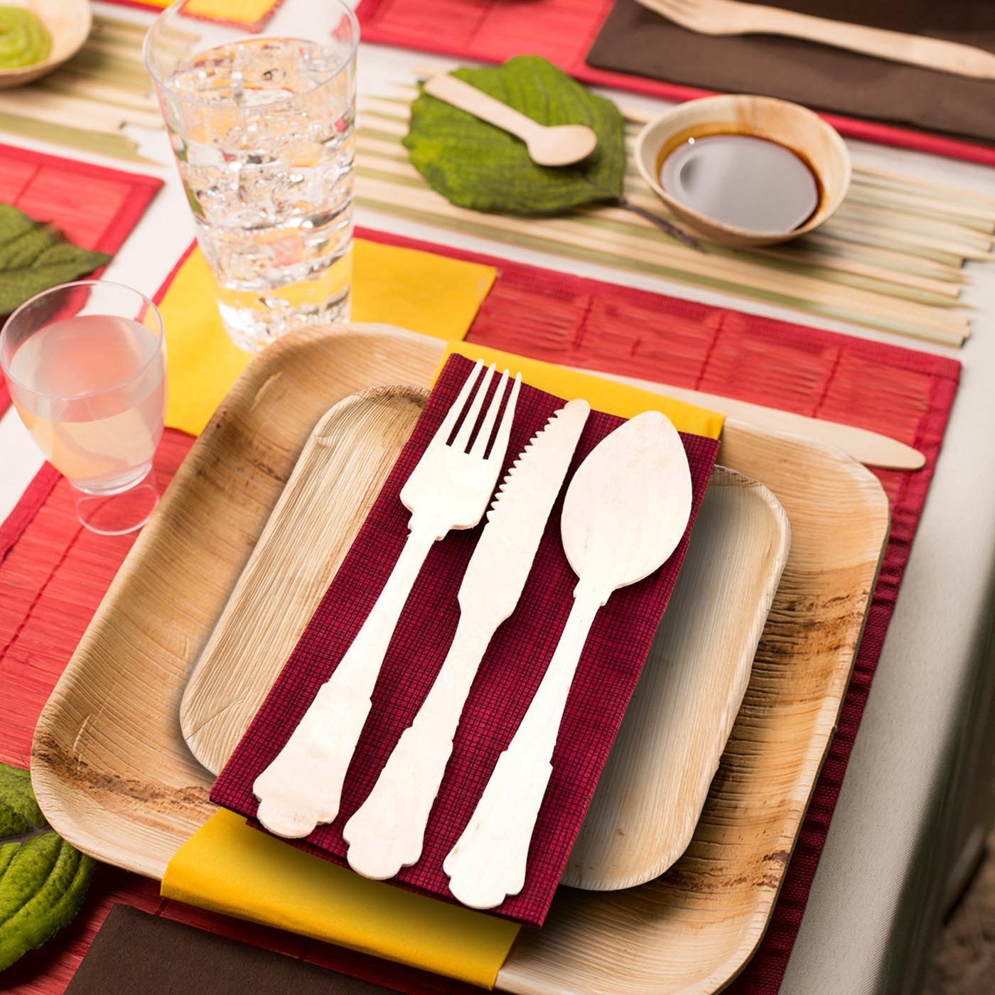 Disposable wooden dinner knives, 8 inches, bulk 600 count – Durable and biodegradable knives designed for convenient single-use..
