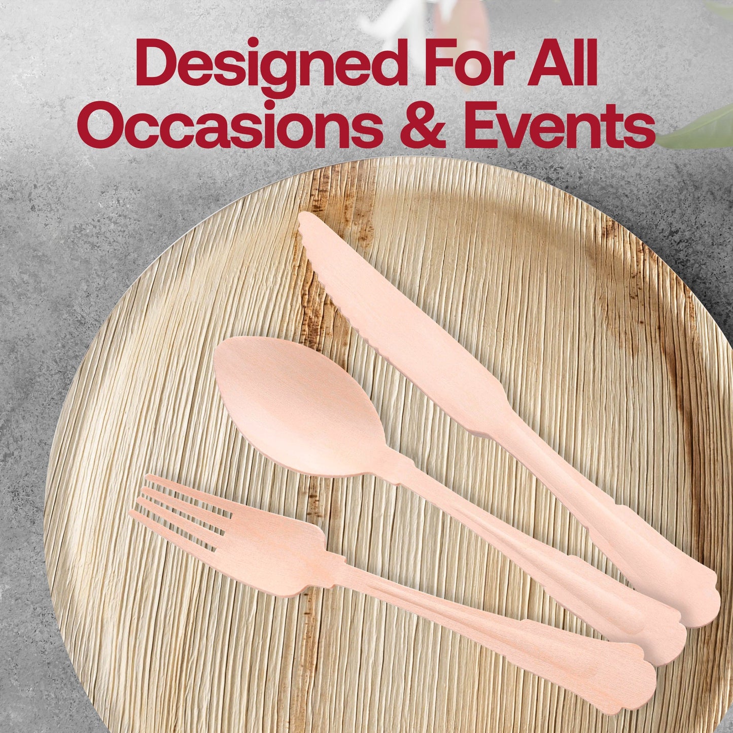 Durable wooden knives, 8 inches, case of 600 – Sturdy birch wood knives with a smooth, polished feel for comfortable use.