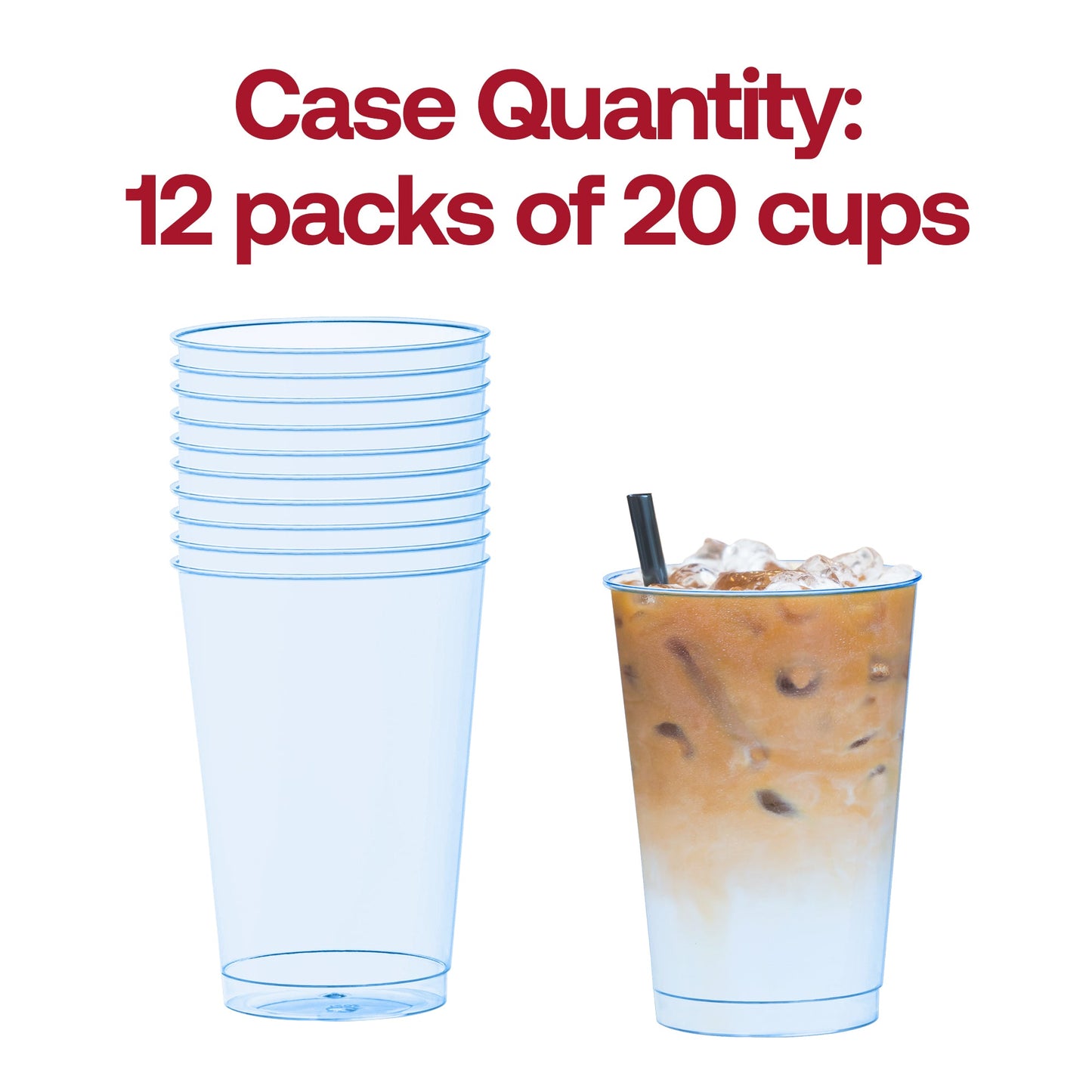 Each cup measures approximately 3.5" tall with a 3" rim diameter, offering a solid 12 oz. serving size