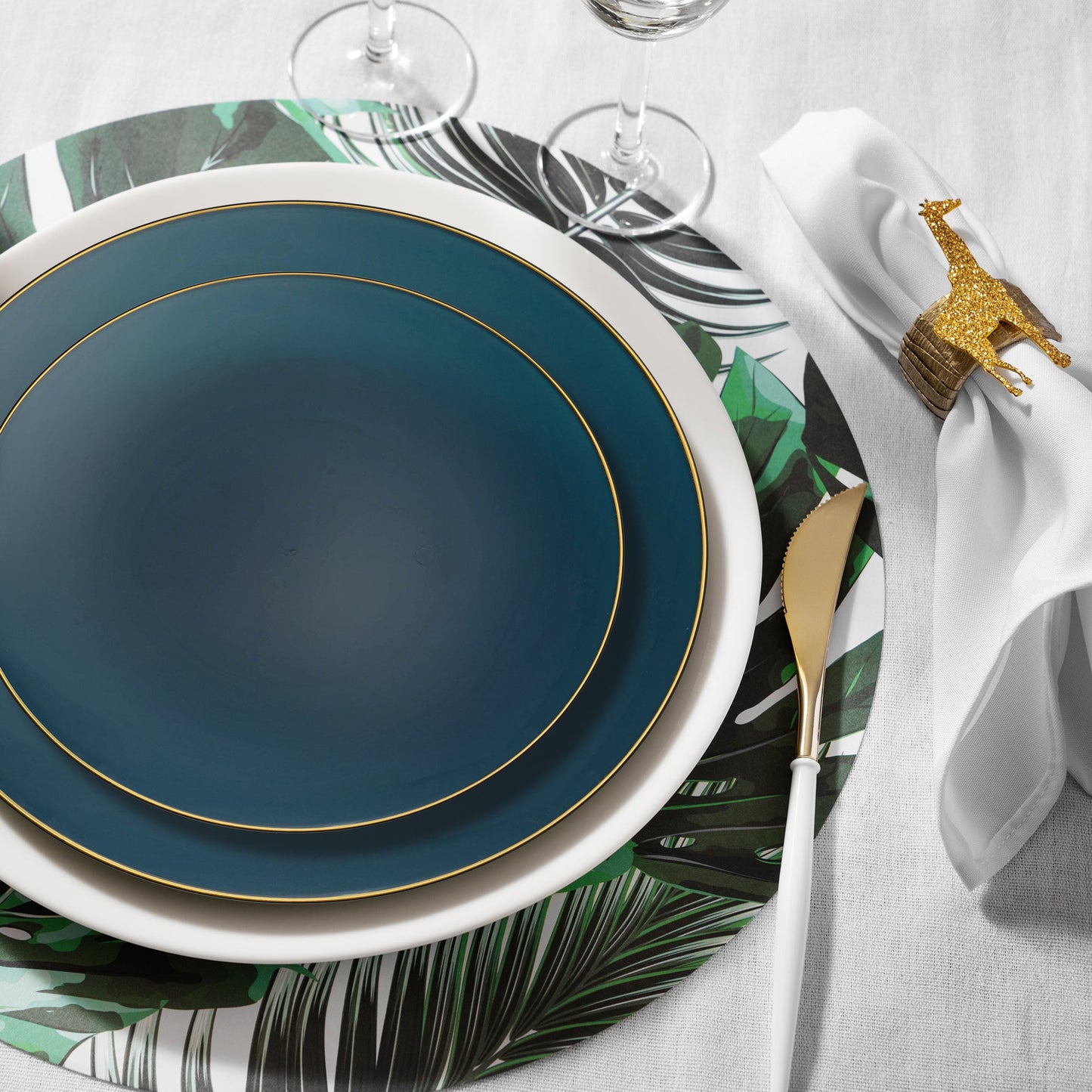 Ideal Set for Large Gatherings with 120 Dinner Plates and 120 Salad Plates