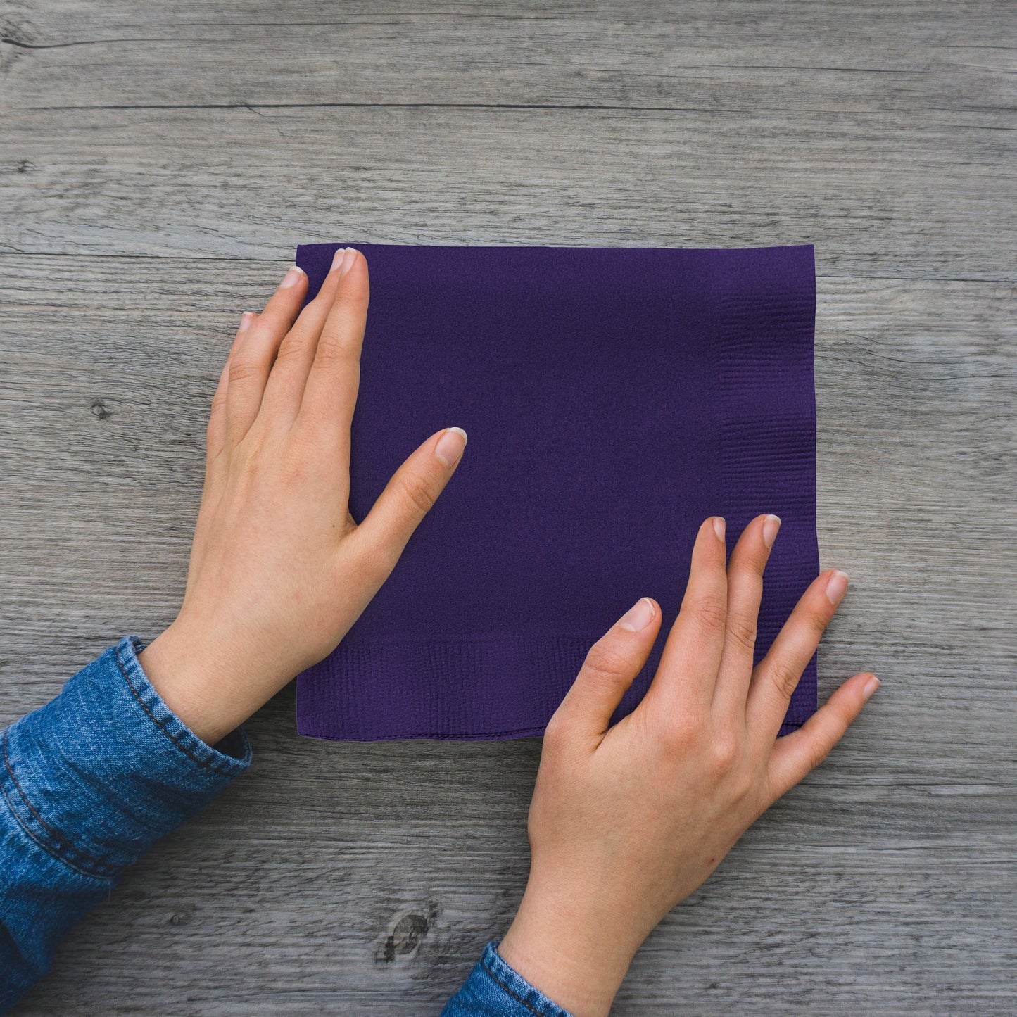 Ideal for casual gatherings or upscale affairs, these Purple Beverage Napkins add a vibrant touch to any occasion