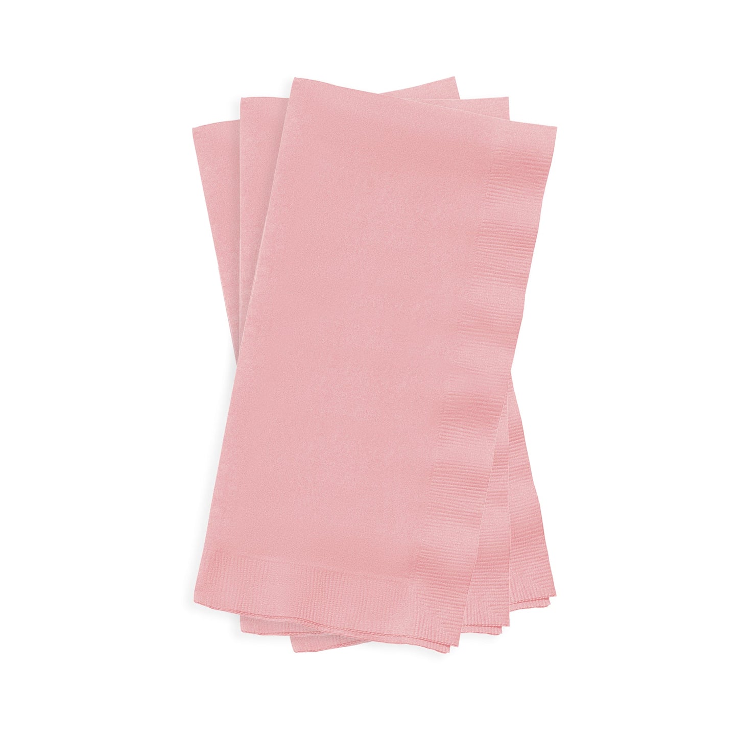 Luxurious classic pink dinner napkins, 16" x 16", featuring a soft texture and premium quality for upscale dining experiences.