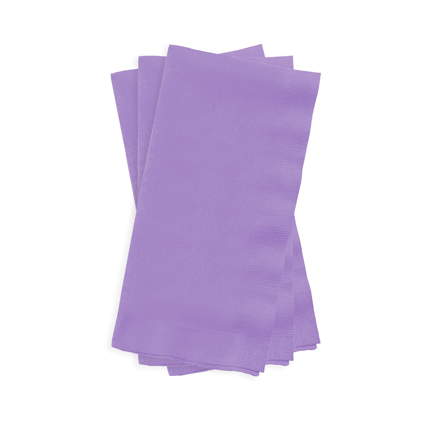 Luxurious luscious lavender dinner napkins, 16" x 16", with a premium soft texture and rich color for upscale dining experiences.