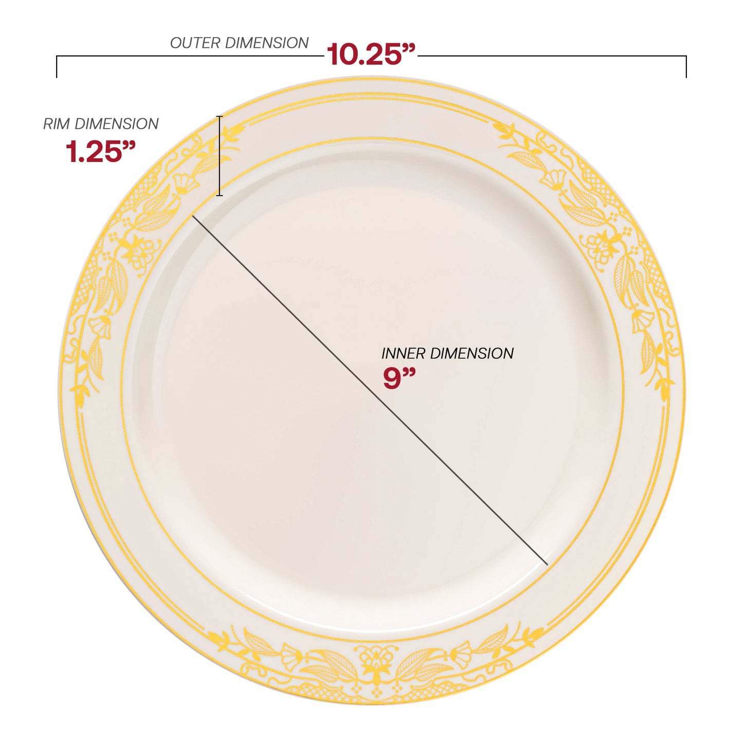 Made from BPA-free and recyclable plastic, this disposable dinnerware is both eco-conscious and safe for your gatherings