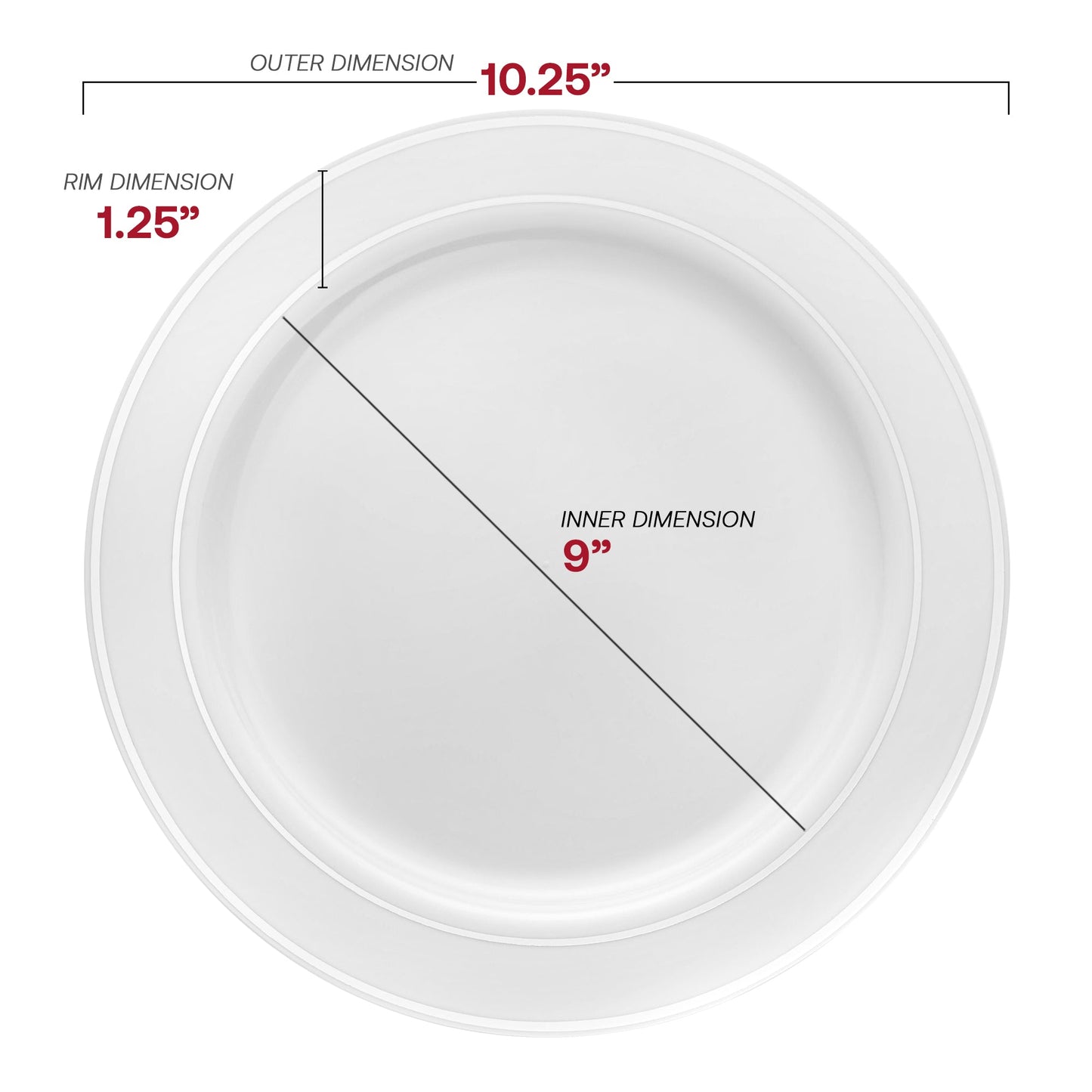 Made from BPA-free, recyclable plastic, this disposable dinnerware set offers a safe and eco-conscious solution for any occasion