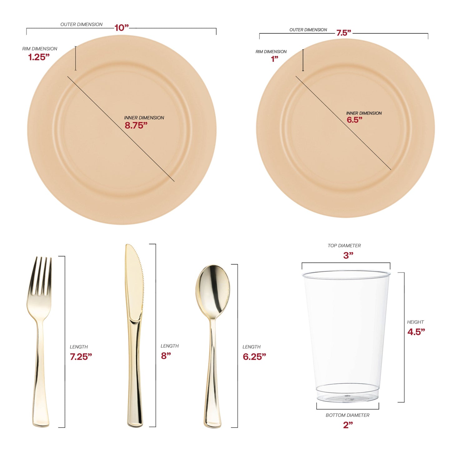 Made from recyclable, BPA-free plastic, this Matte Bright Yellow Round Disposable Plastic Wedding Value Set provides an eco-conscious and stylish solution for your celebration