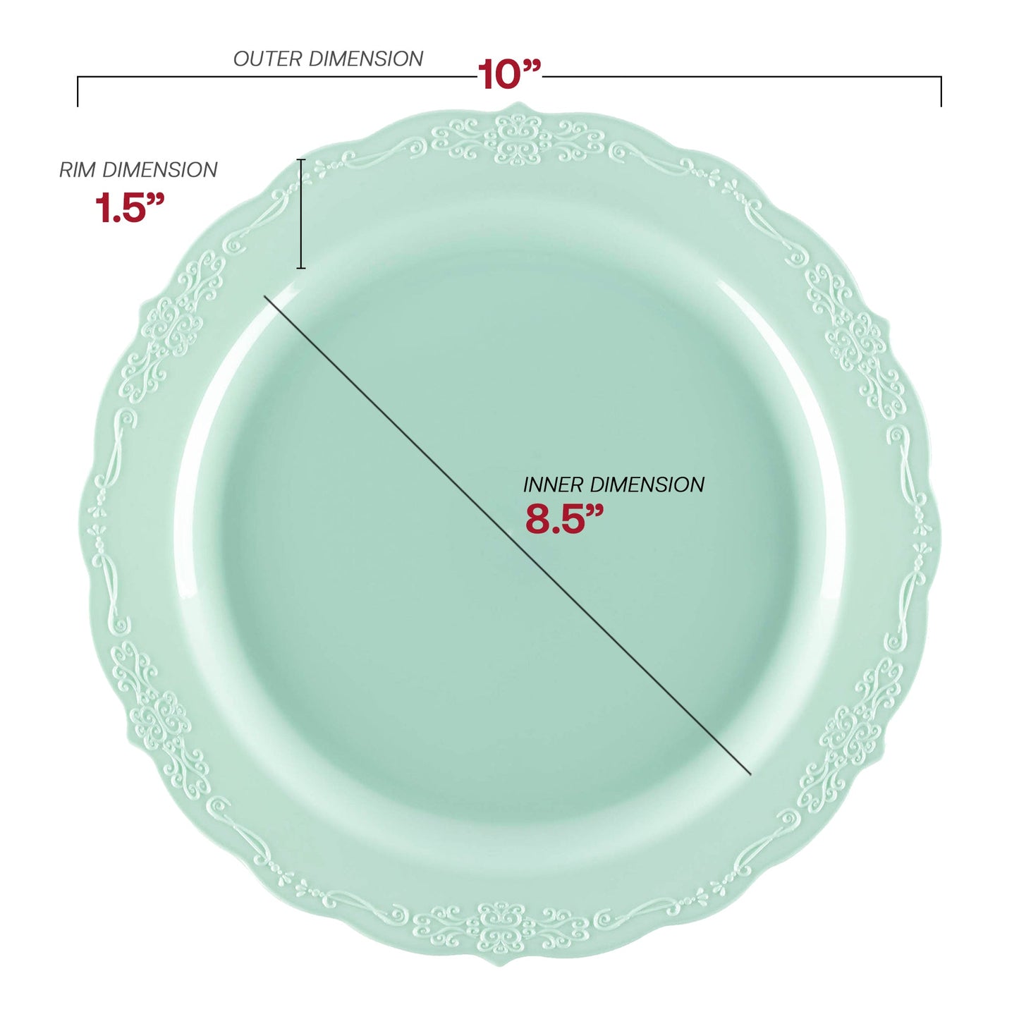 Made from recyclable and BPA-free plastic, this eco-friendly disposable dinnerware is safe for use at any event