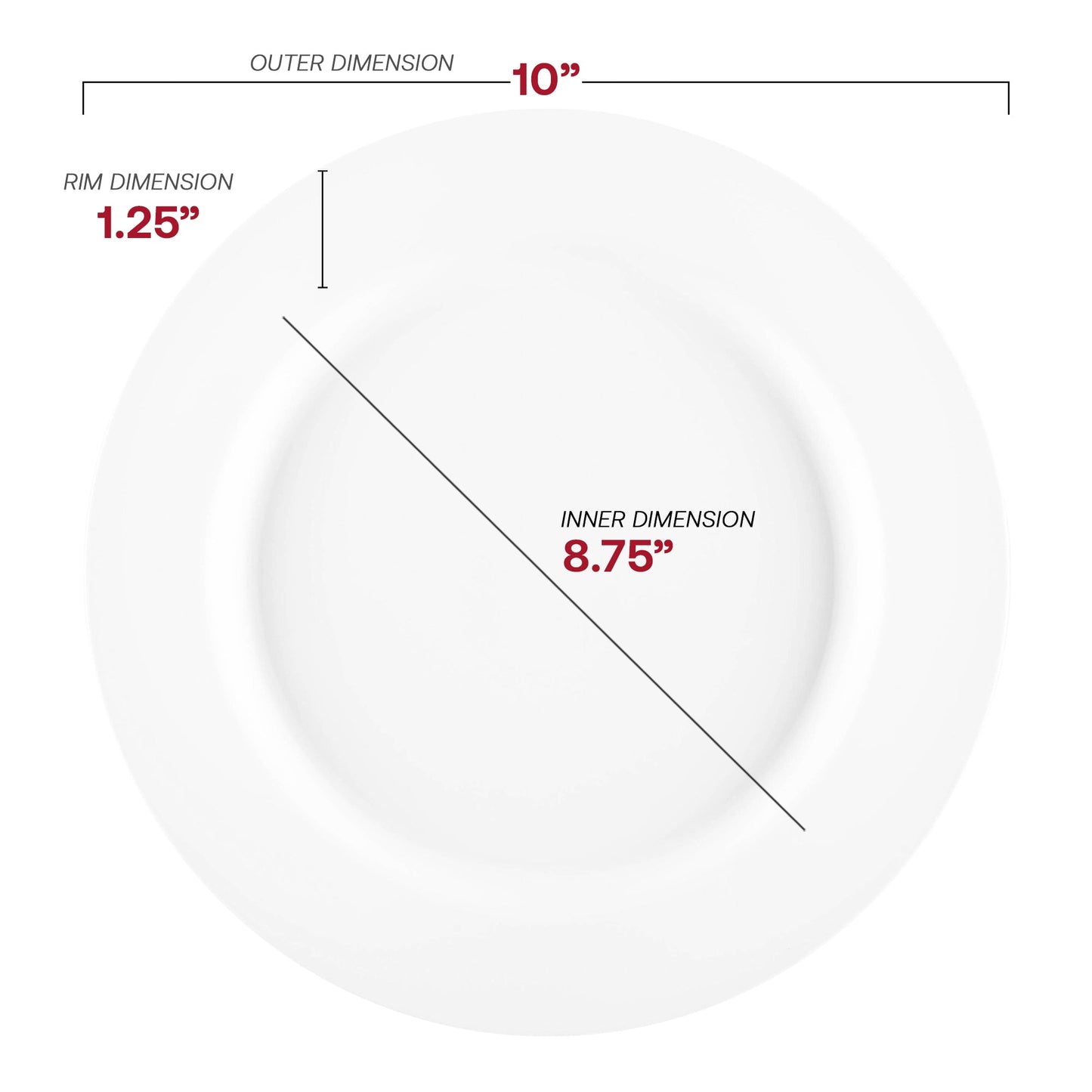 Matte milk white plastic dinnerware made from BPA-free material, providing a safe, elegant, and disposable serving solution