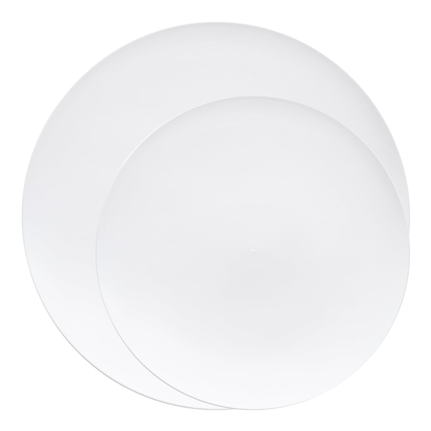 Organic Round Plastic Dinnerware Set for a Clean and Simple Look