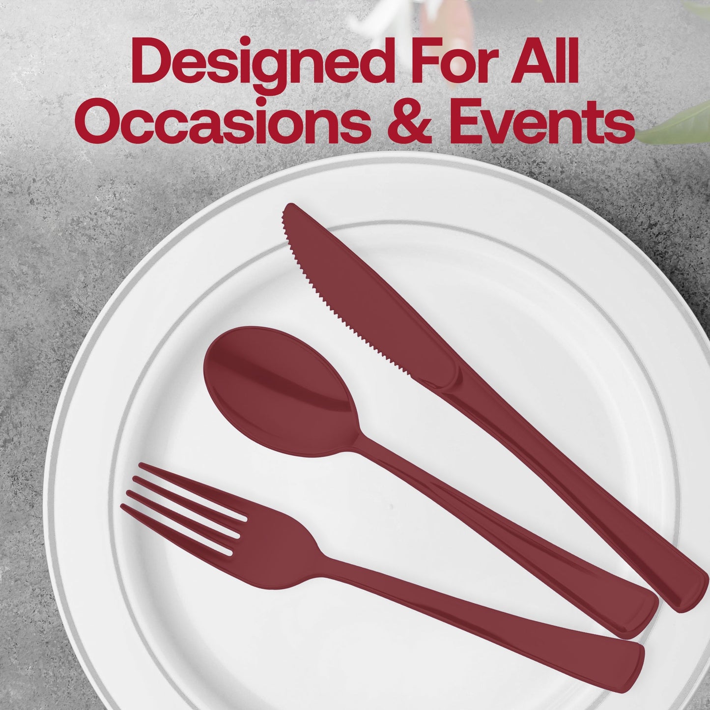 Red Disposable Plastic Party Forks make food service colorful and hassle-free