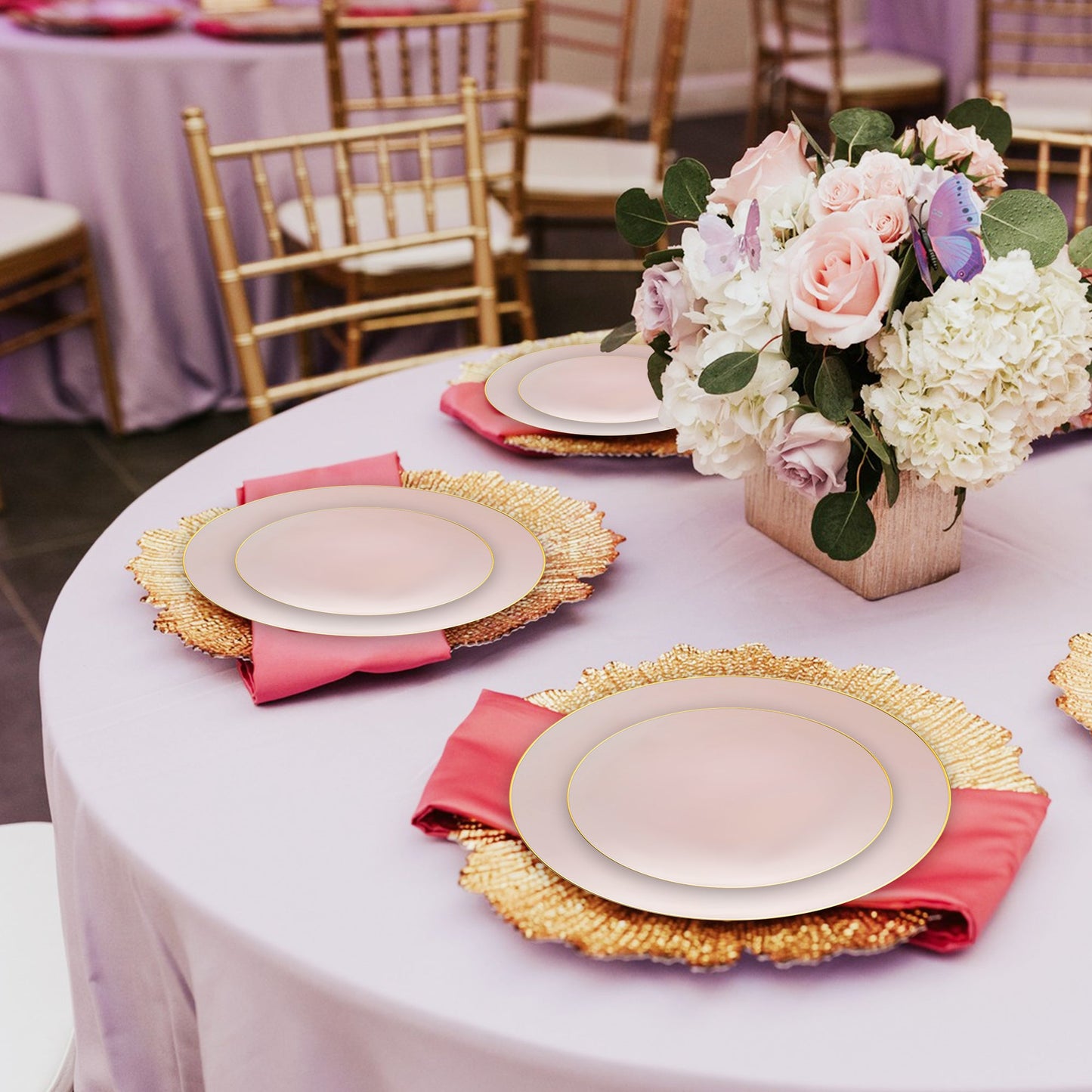 SKU: 930PGVP - Includes 120 Dinner Plates (10.25") and 120 Salad Plates (7.5")