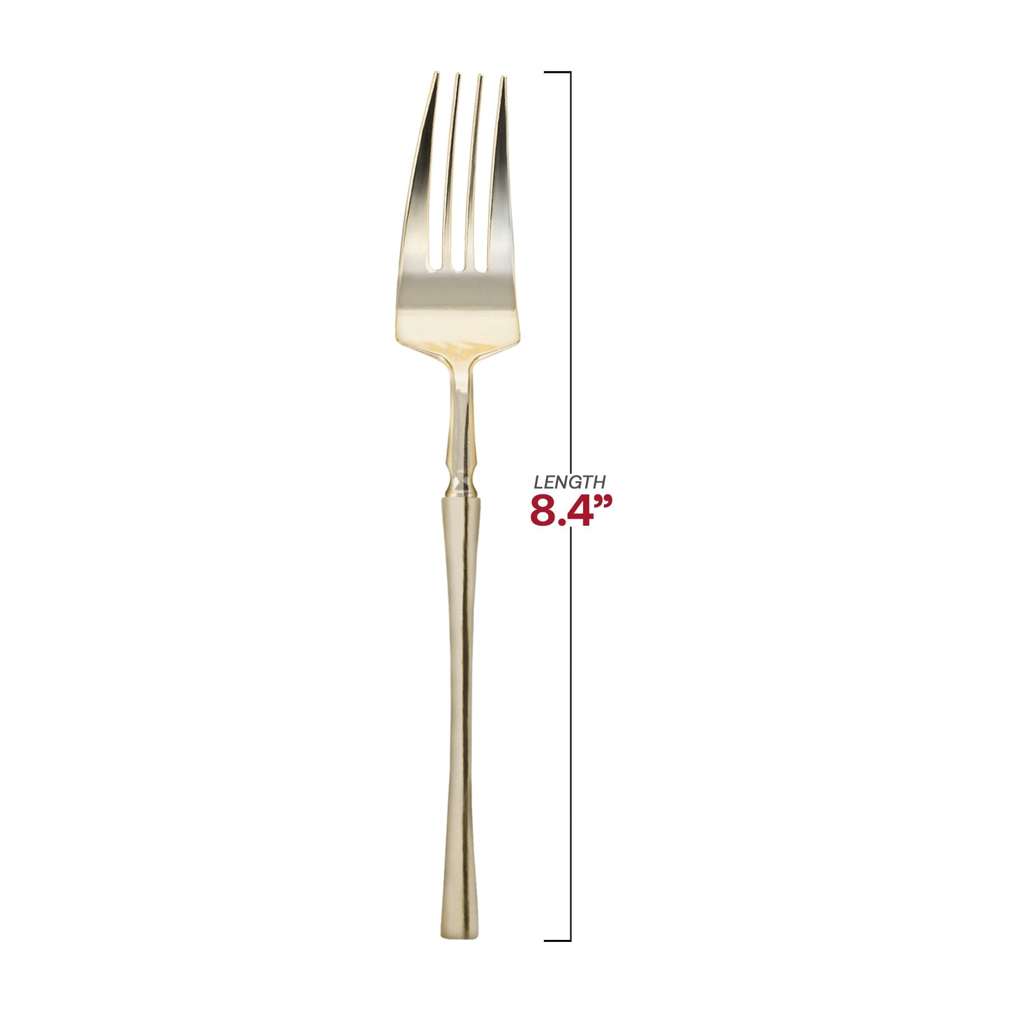 Shiny Gold Moderno Disposable Plastic Dinner Forks
