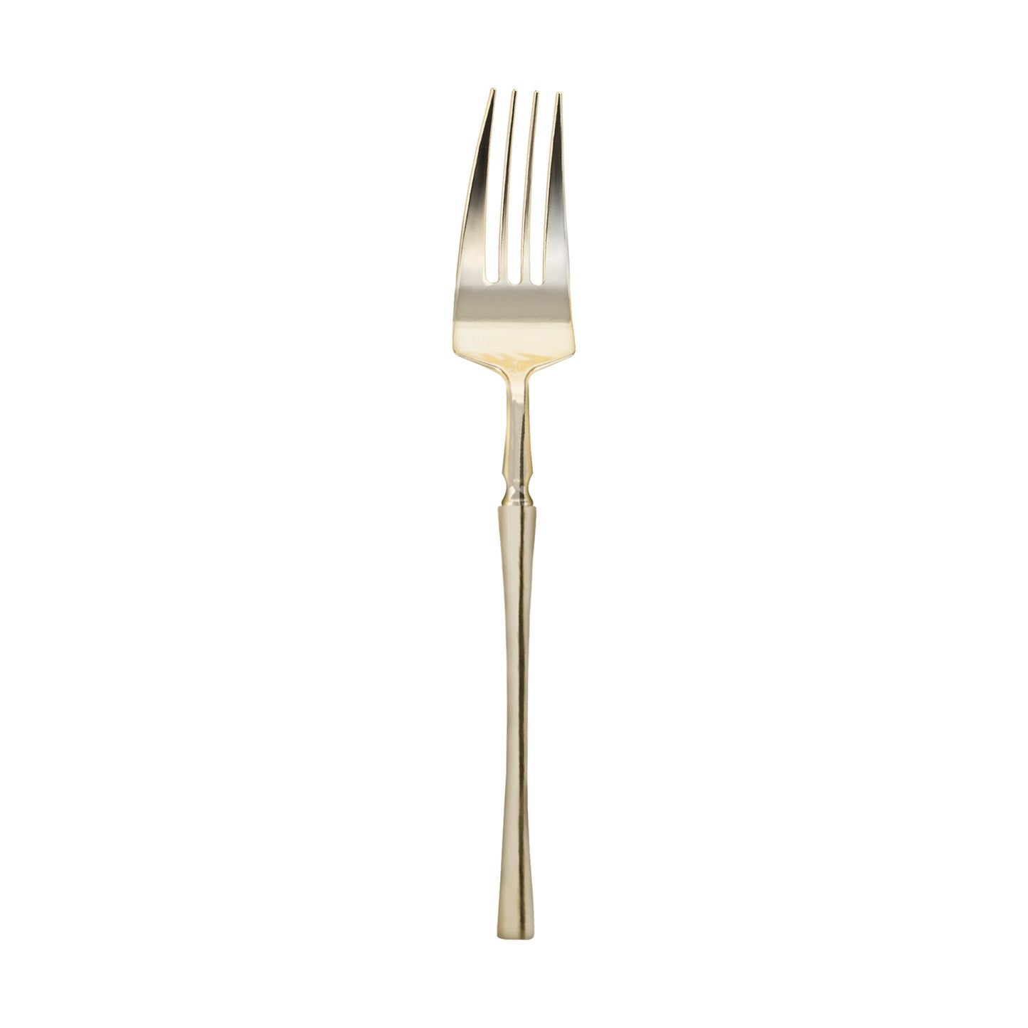 Shiny Gold Moderno Disposable Plastic Dinner Forks