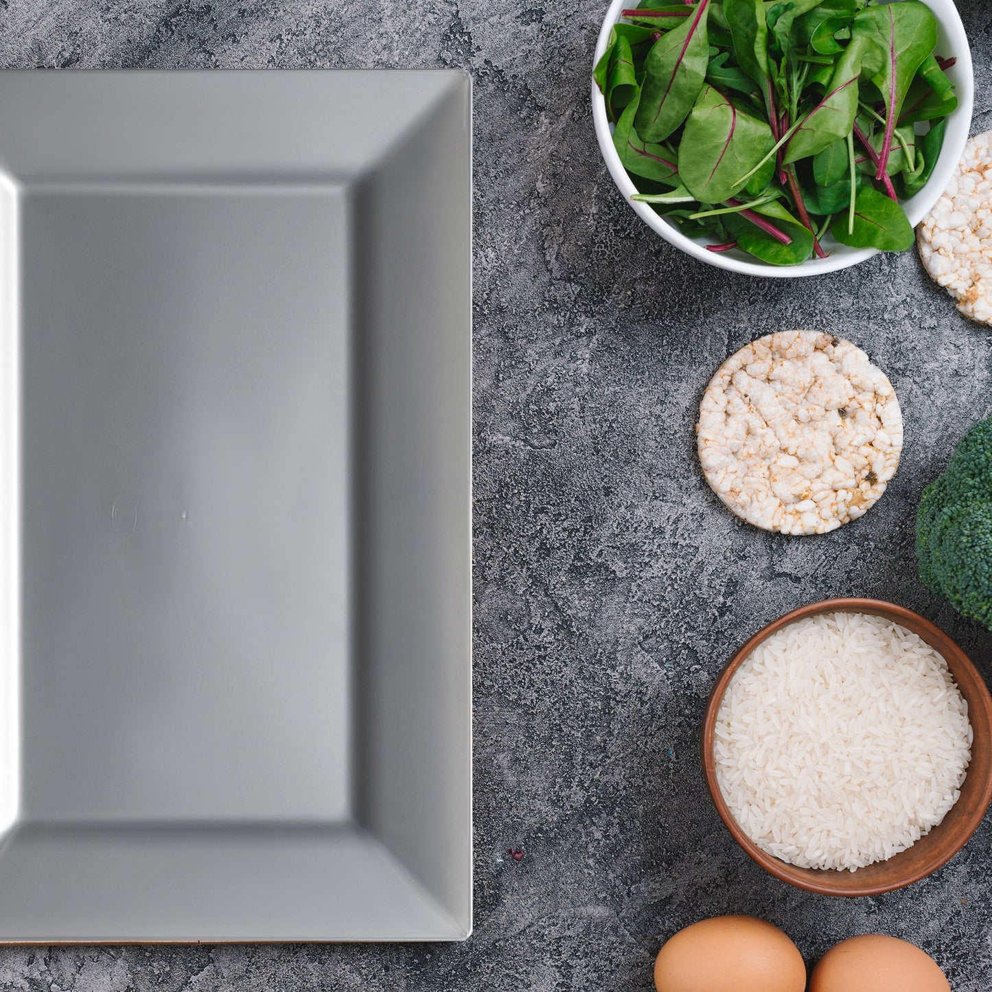 These 5.5" x 8.5" silver plates held cookies and tarts during an elegant dessert presentation.