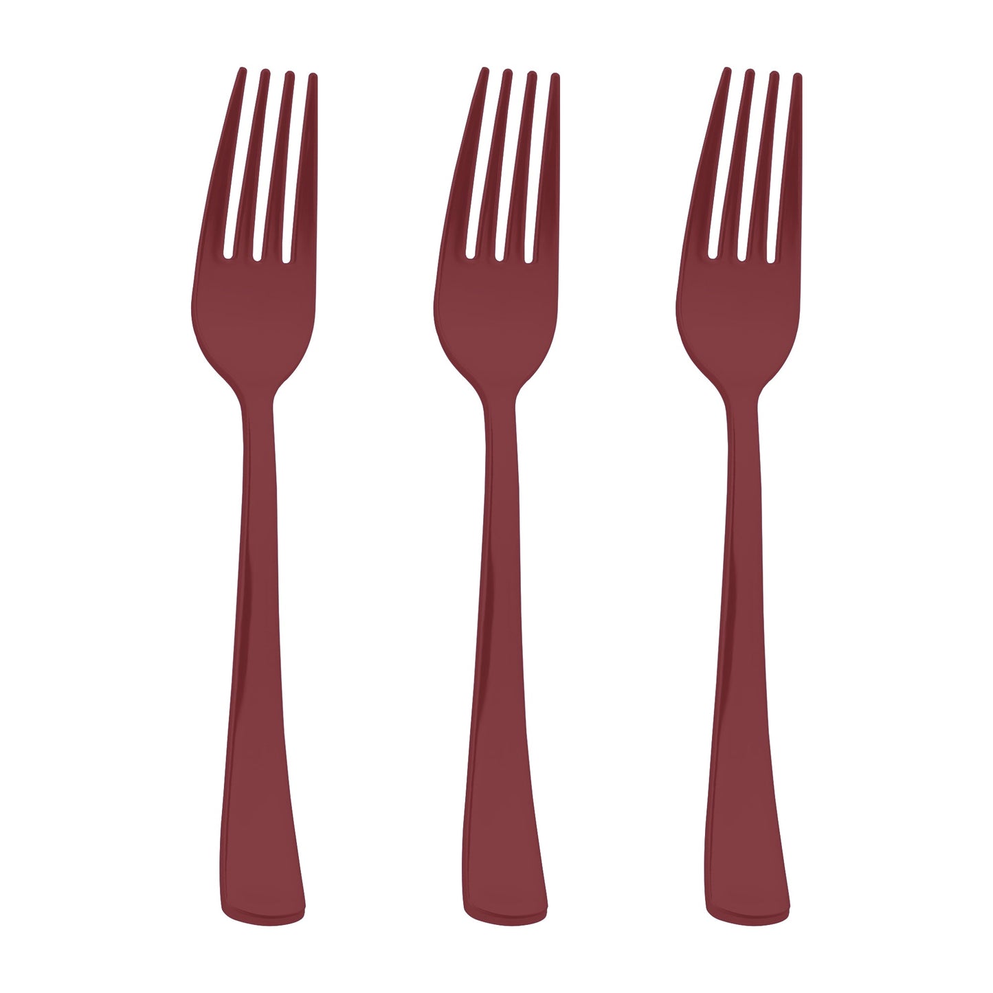 These red disposable forks add energy and fun to buffet tables or dinners