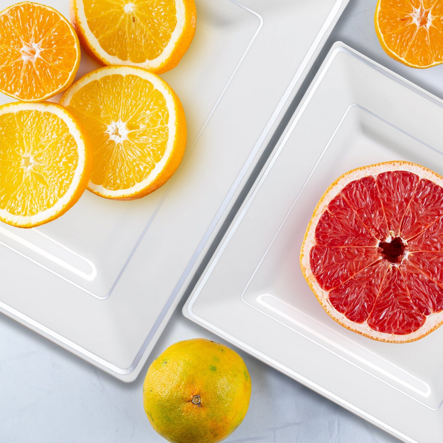 This set includes 120 dinner plates and 120 salad plates, offering the right quantity for larger gatherings or smaller, more intimate events