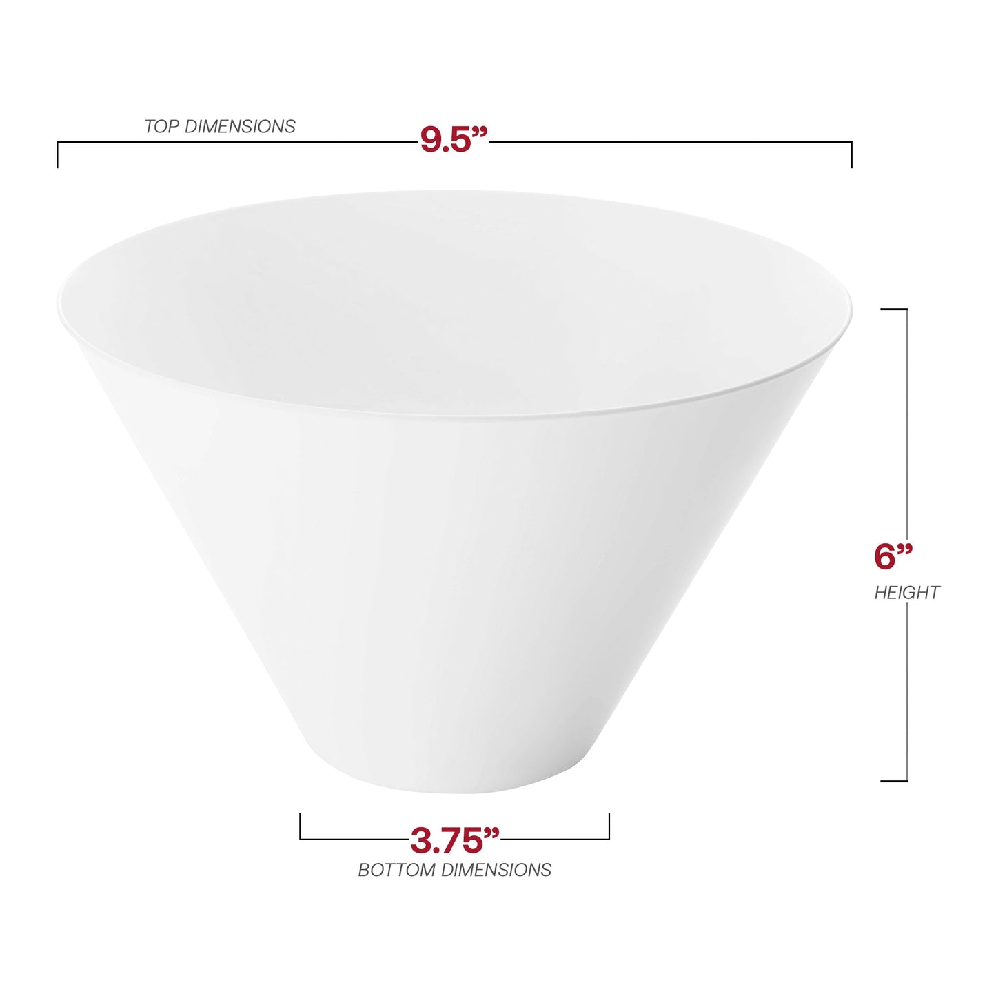 White round deep serving bowl containing a vibrant pasta salad, perfect for casual events or elegant gatherings