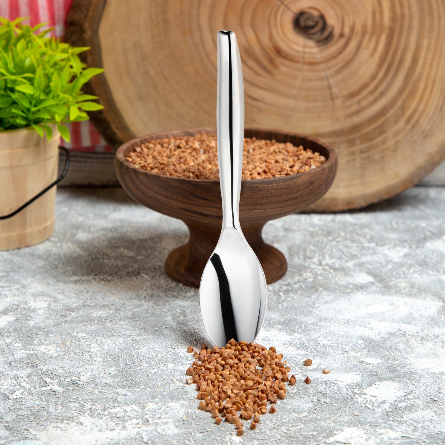 a stylish disposable solution for all dining occasions Silver Disposable Plastic Serving Spoons