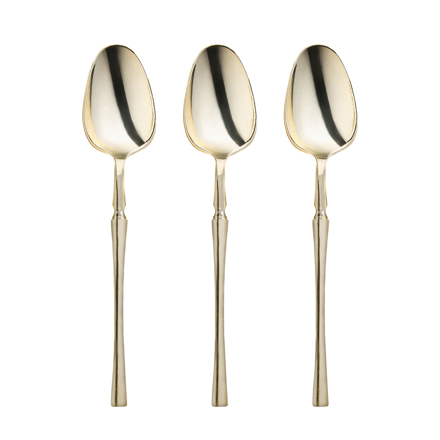 disposable plastic gold spoons 7 inch