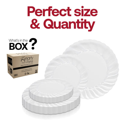 10.25-inch clear dinner plate, perfect for presenting your main dishes with a clean, minimalist style