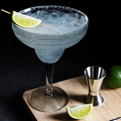 12 packs of 4 Clear Spiral Margarita Goblets, totaling 48 pieces per case