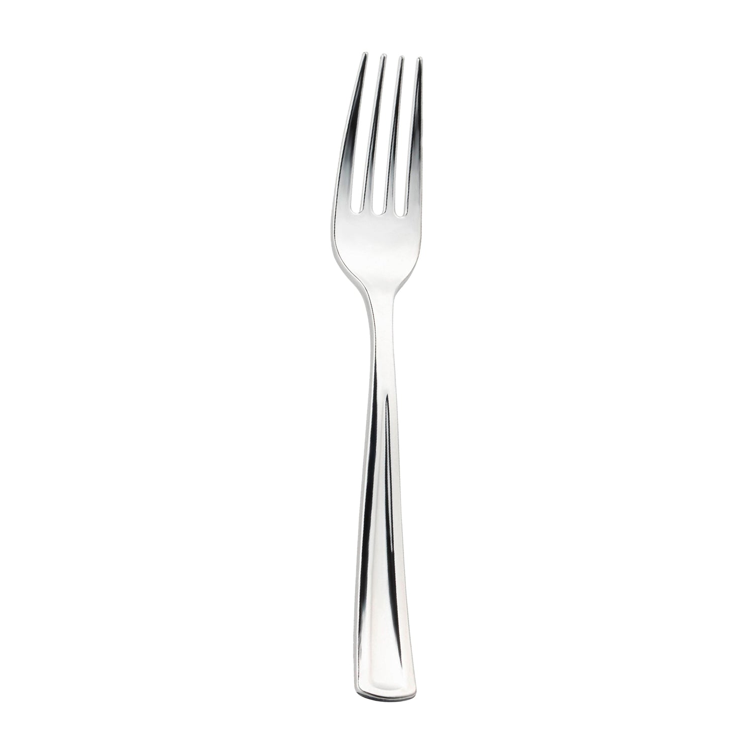 1Shiny metallic silver plastic forks, 7.25 inches, pack of 600, durable and stylish for events and dining