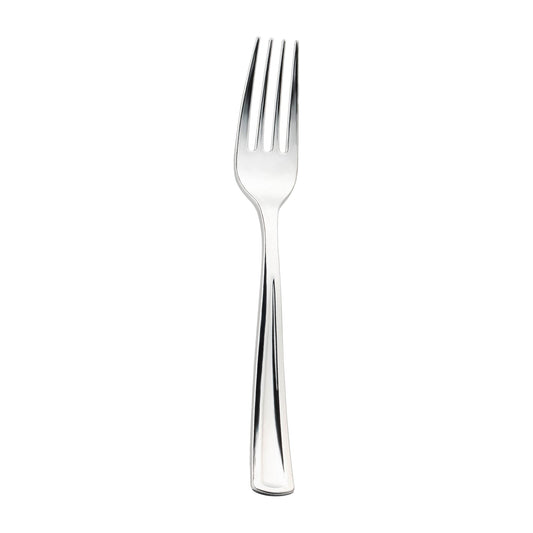 1Shiny metallic silver plastic forks, 7.25 inches, pack of 600, durable and stylish for events and dining