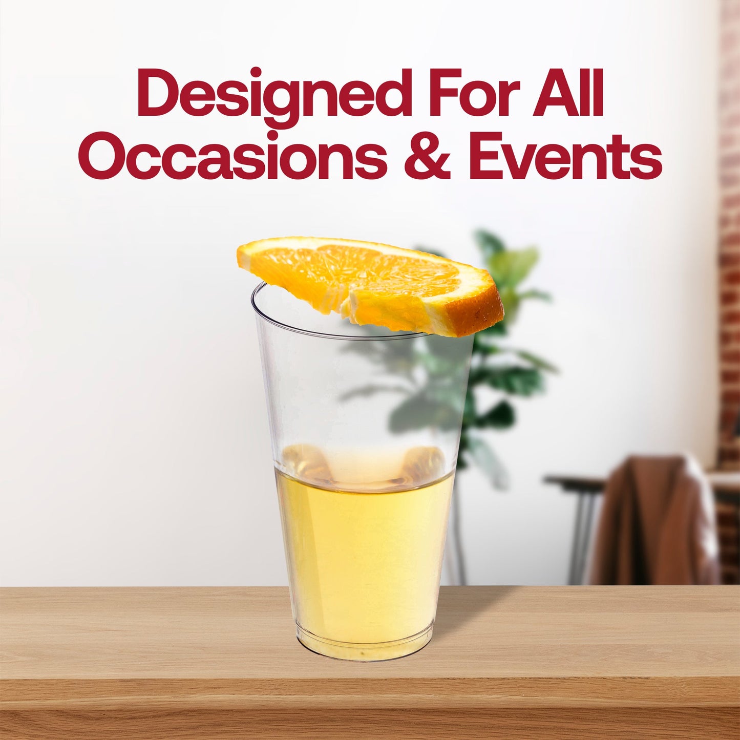 500-pack of disposable crystal clear plastic tall iced tea cups, 16 oz, perfect for serving drinks at parties, picnics, and gatherings