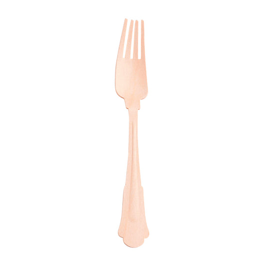 7.5-inch Silhouette birch wood disposable dinner forks, case of 600
