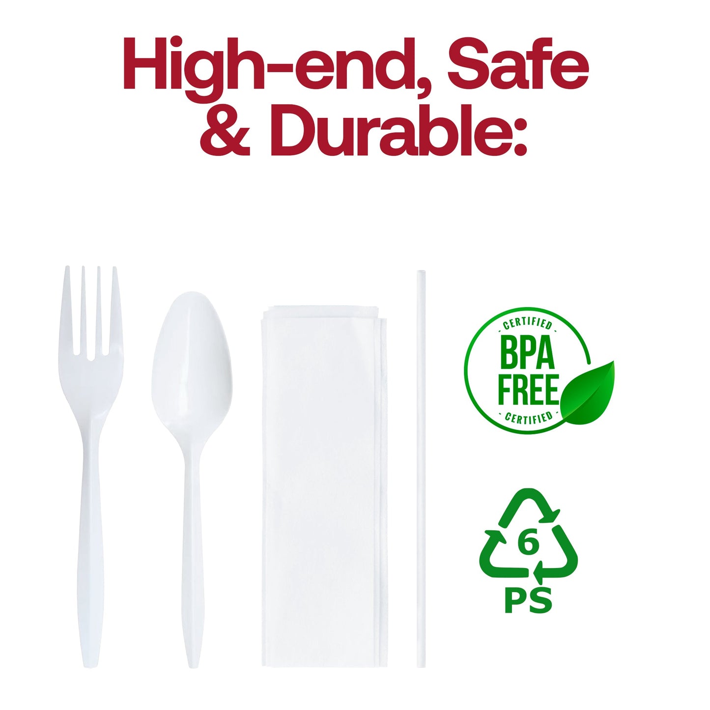 BPA-free MW Cutlery Kit—safe, hygienic option for large gatherings or food trucks
