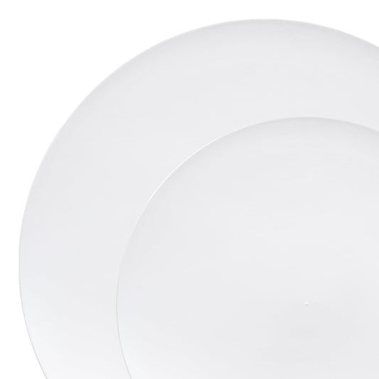 Classic Solid White Disposable Plates for Any Occasion