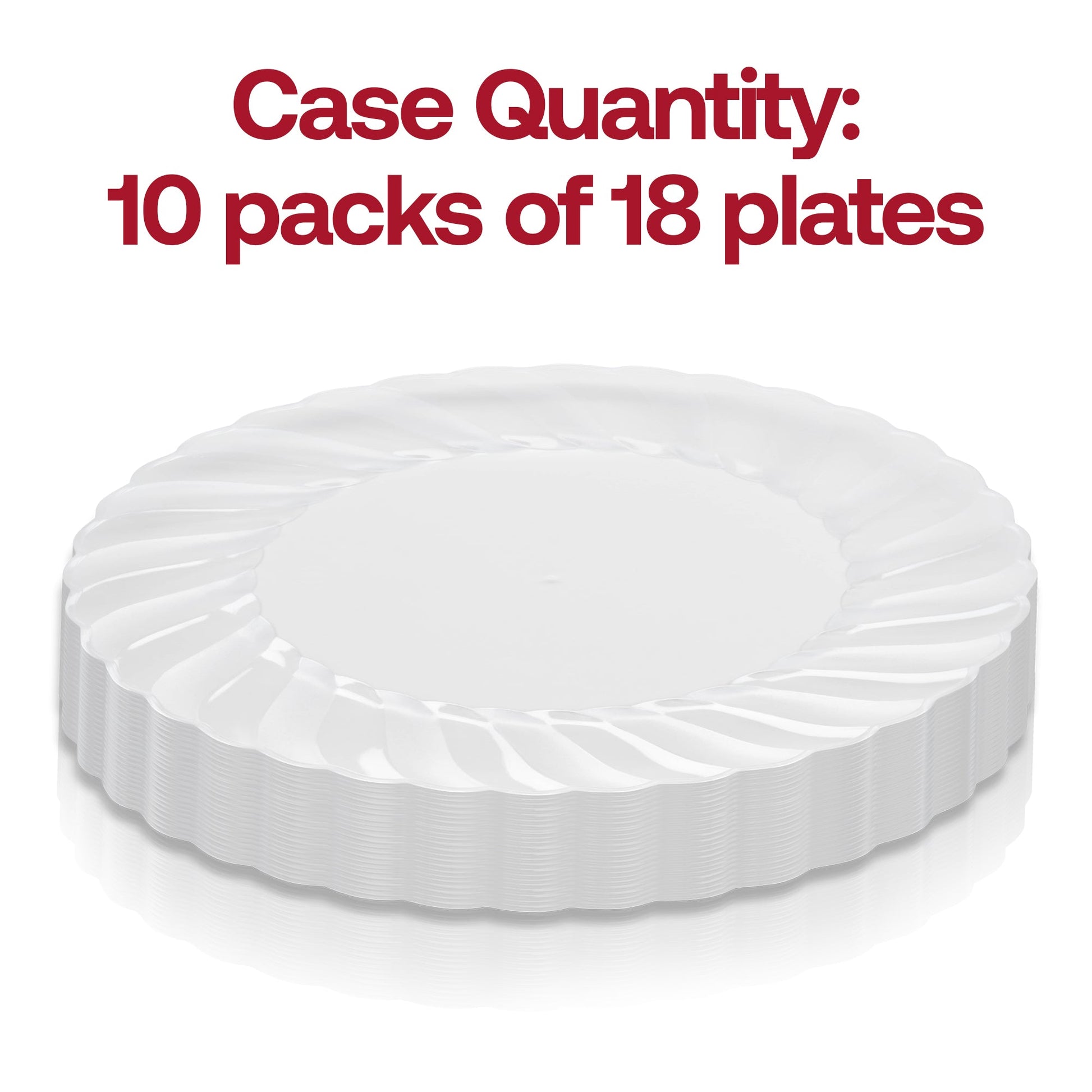 Clear Flair Plastic Appetizer/Salad Plates (7.5") Quantity | Smarty Had A Party