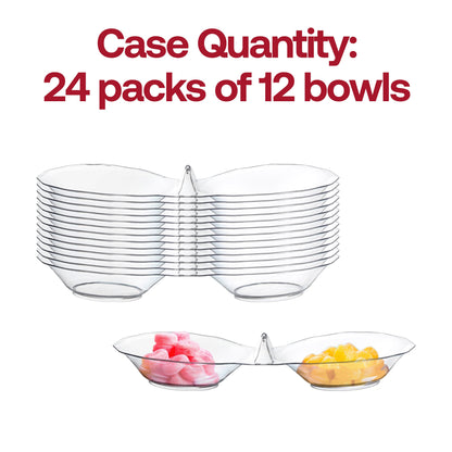 Clear Round 2-Hole Mini Plastic Candy Bowls Quantity | Smarty Had A Party