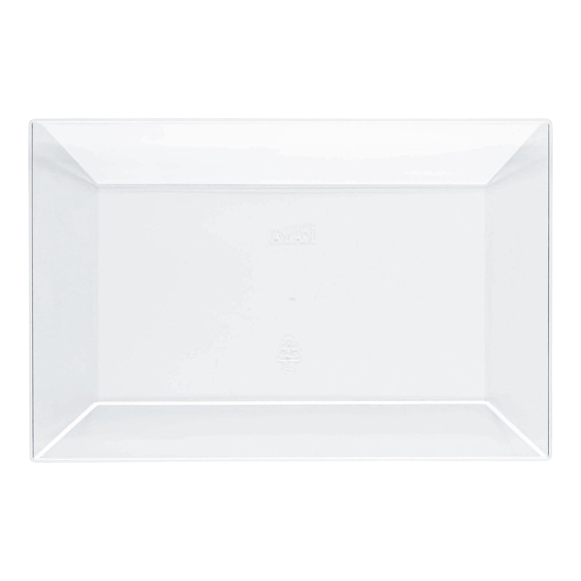 Clear Rectangular Plastic Dessert Plates