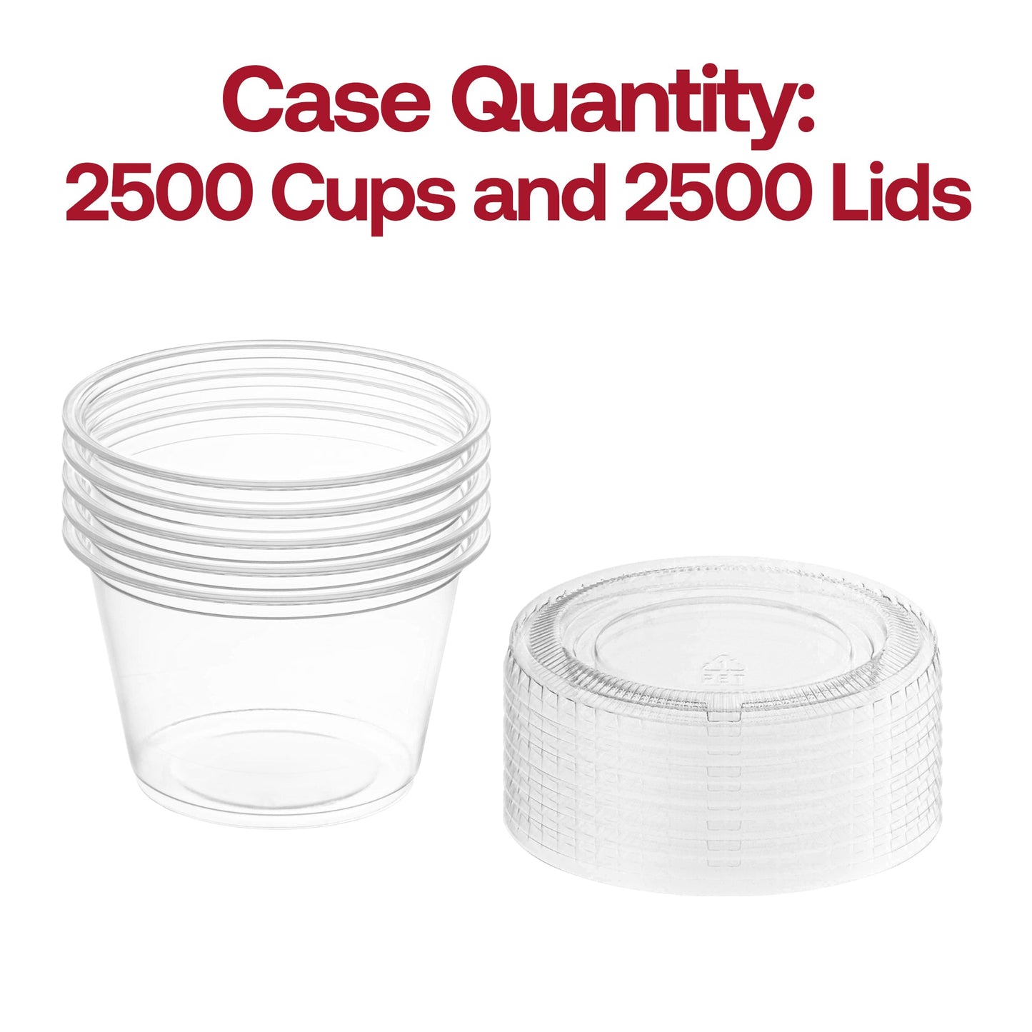 Crafted from BPA-free and recyclable plastic, these souffle cups with lids offer a sustainable, food-safe solution.