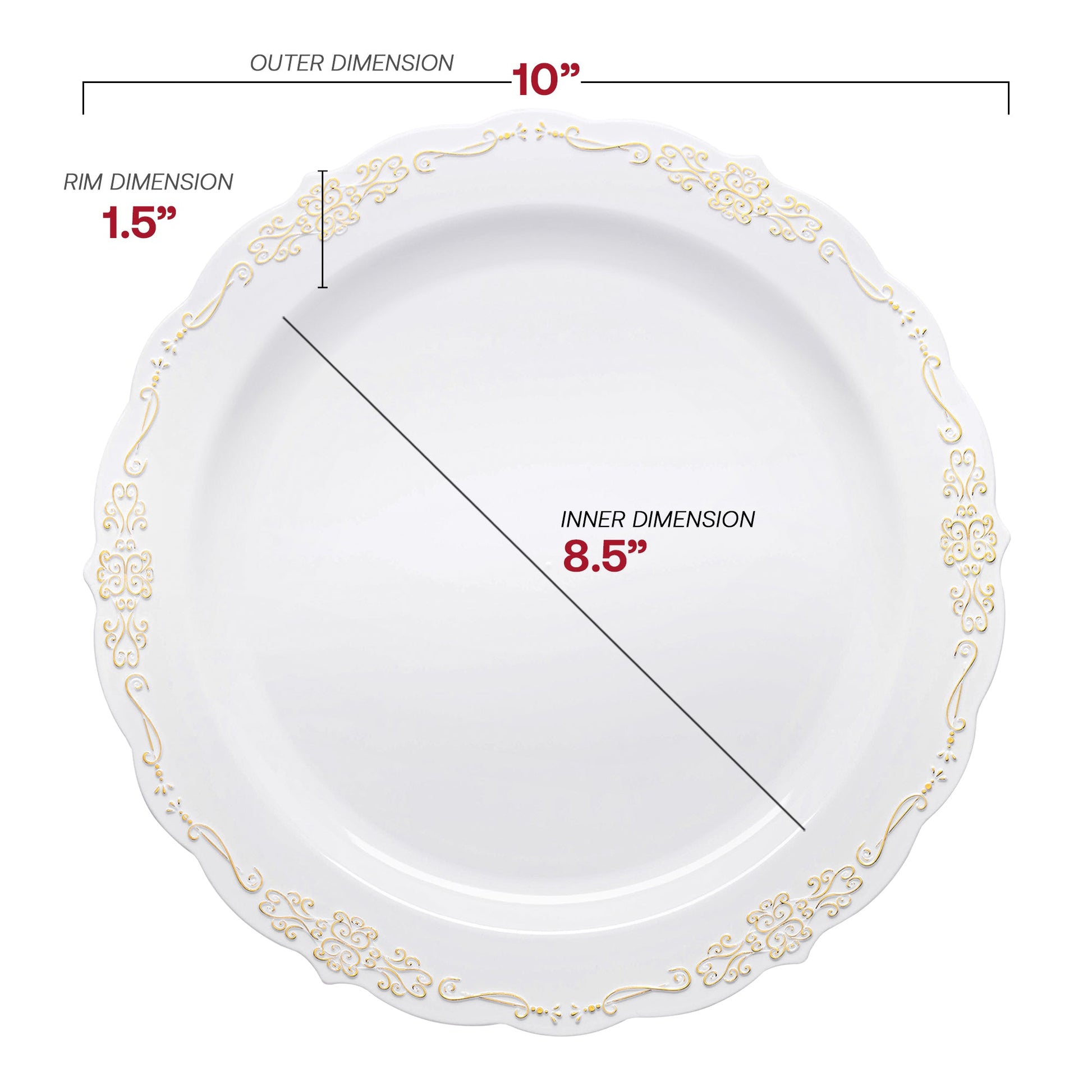 Crafted from BPA-free plastic, this durable yet stylish dinnerware ensures safe use for all types of events