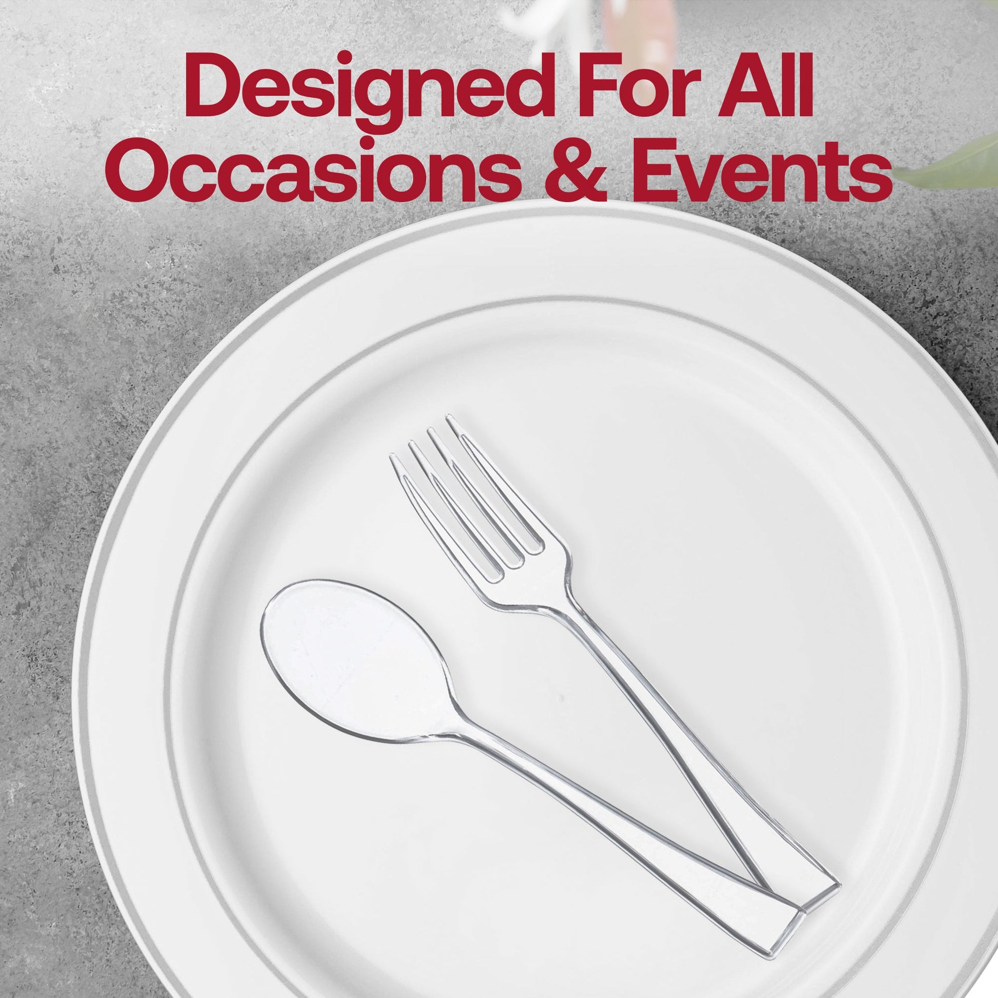 Fancy clear mini plastic tasting forks, elegant 4-inch design, ideal for upscale events and gourmet food sampling