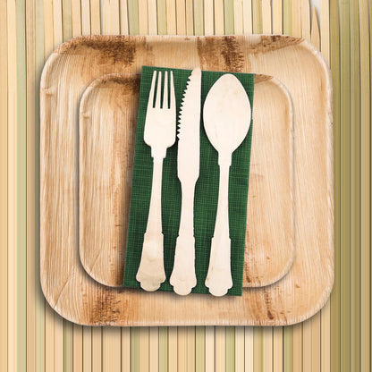 Heavy-duty 7.5-inch birch wood disposable forks, strong and eco-friendly, 600-pack