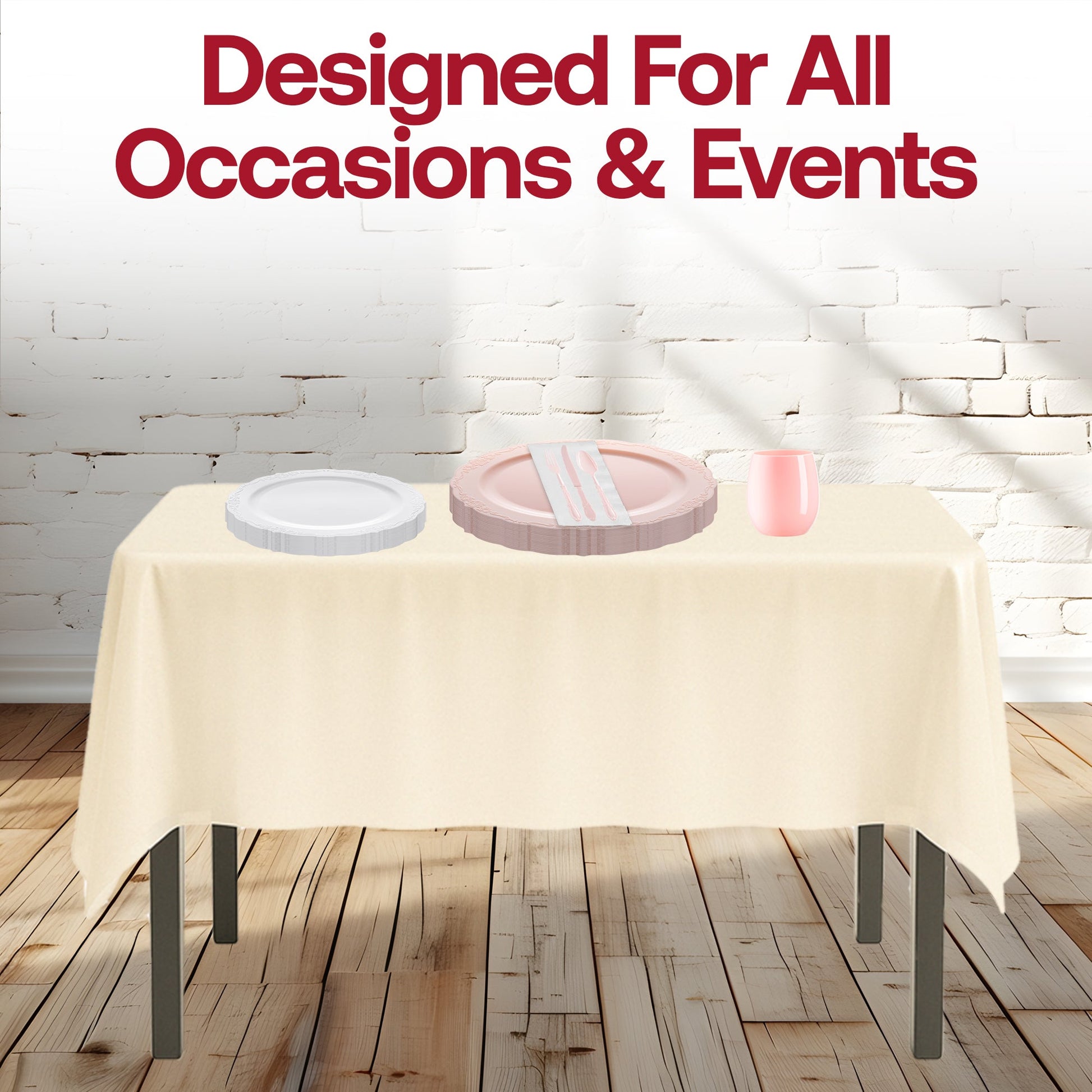 Lifestyle table scene with Cupid’s Favorite Set displayed at an intimate Valentine’s dinner party with candles and roses