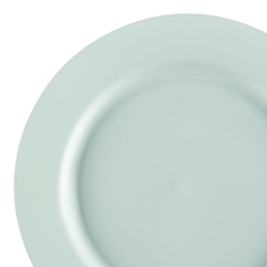 Matte Turquoise Round Disposable Plastic Appetizer/Salad Plates