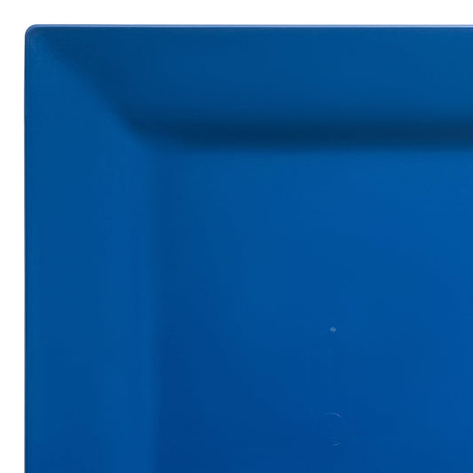 Midnight Blue Square Plastic Dinner Plates